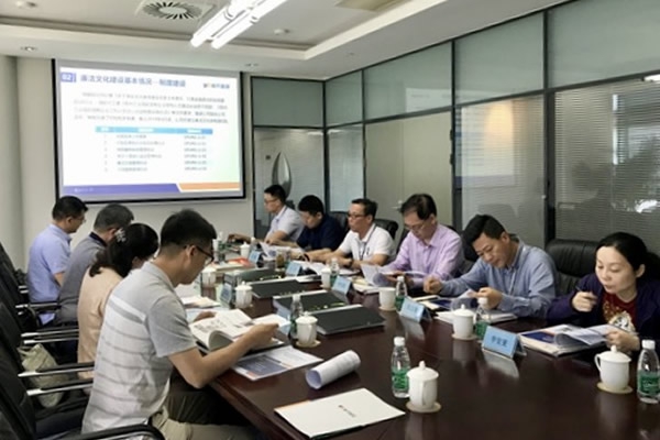 城市重建接受“江苏省廉政文化建设示范点”创建检查