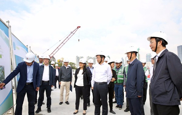 李亚平视察金鸡湖隧道项目