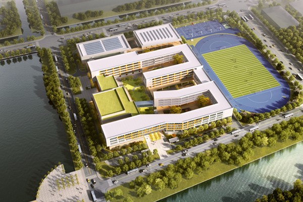 园区振胜路北地块九年制学校项目启动建设
